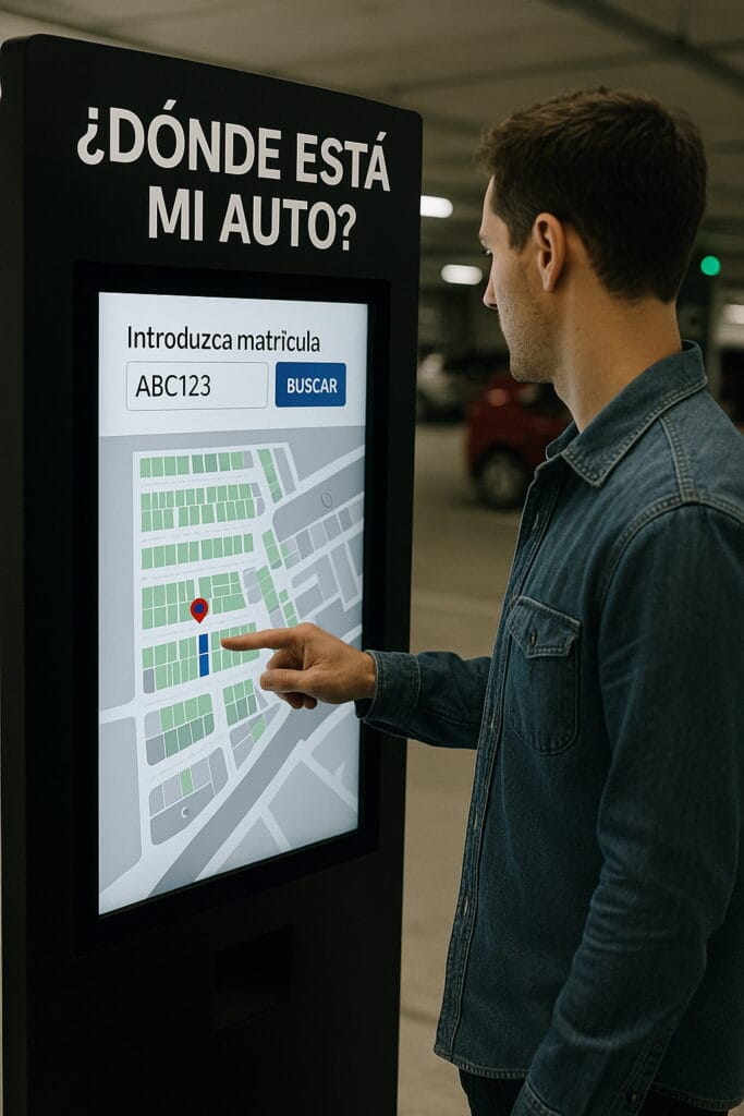 iparkings-find-your-car Sistema find your car de iParkings para encontrar la ubicación del vehículo estacionado